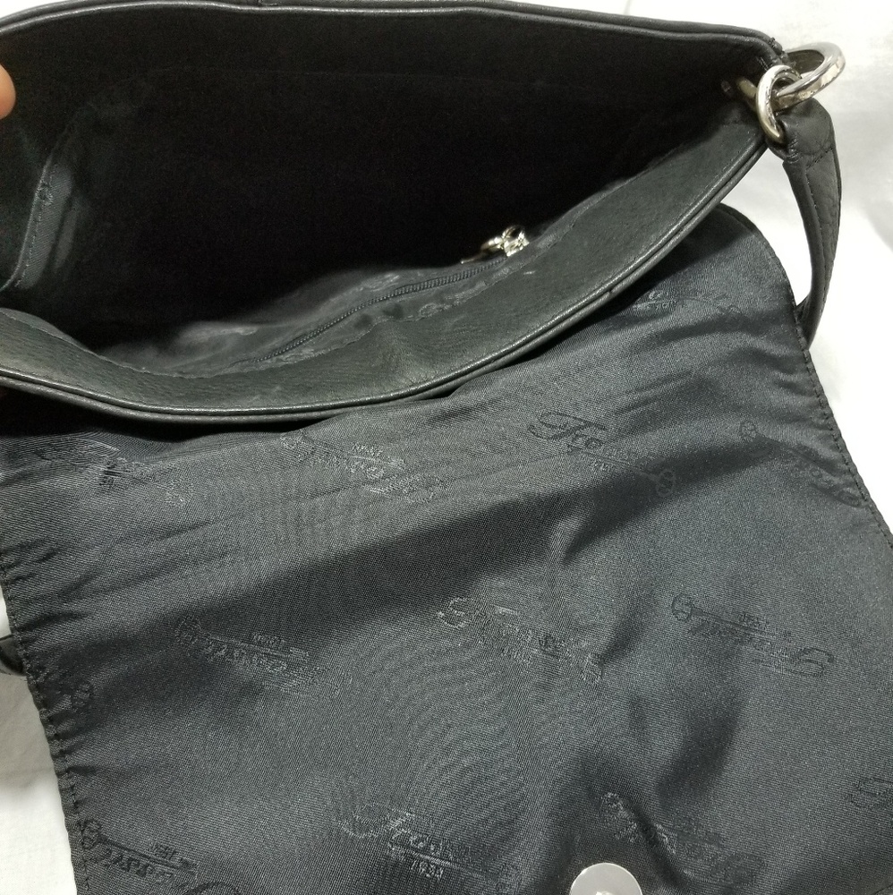 A9,718 Fossil Shoulder Bag Leather Black - Picture 5 of 5